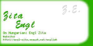 zita engl business card